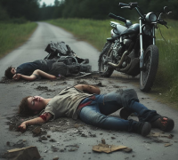 末成年3个人开摩托车摔倒一个重伤，一个死亡，一个轻伤，责任怎么算？