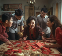丈母娘侵占结婚收的礼金，现夫妻离婚，丈母娘一家拒不承认礼金的存在，违法