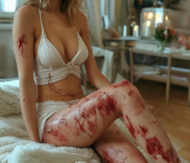 美容院做减肥项目，加热石把我腿部和屁股上烫出了水泡，如何索赔？